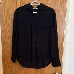 Nordstrom Rack Long Sleeve Collared Button Front Cargo Utility Shirt Size S